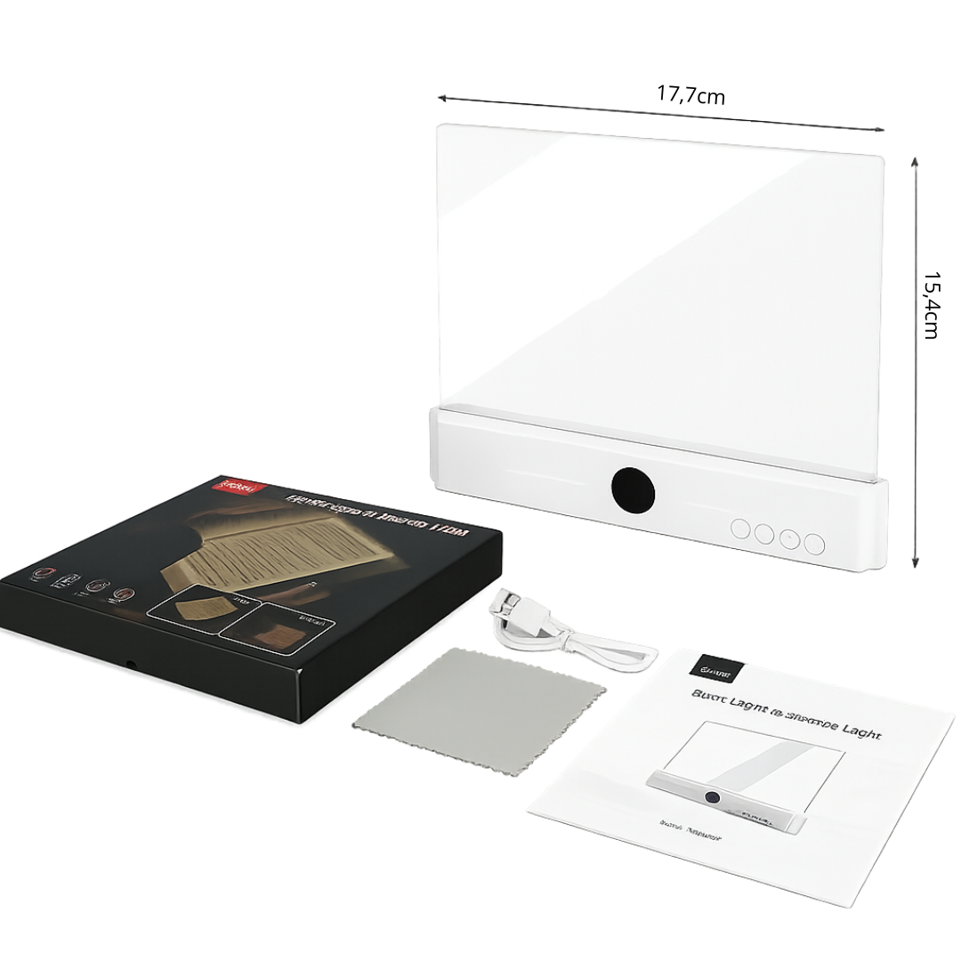 Luz LED portátil con brillo ajustable para leer sin molestar