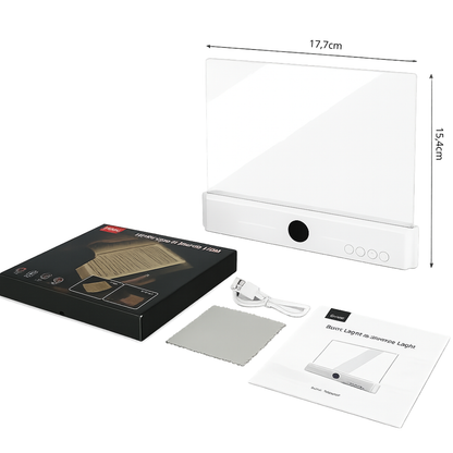 Luz LED portátil con brillo ajustable para leer sin molestar