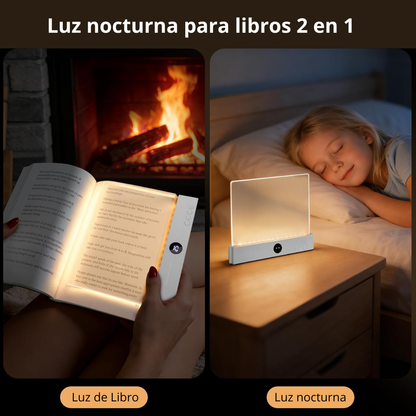 Luz LED portátil con brillo ajustable para leer sin molestar